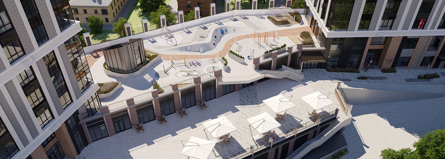 Рендер двора